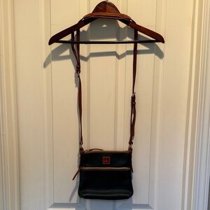 Dooney & Bourke Black and Tan Crossbody Bag